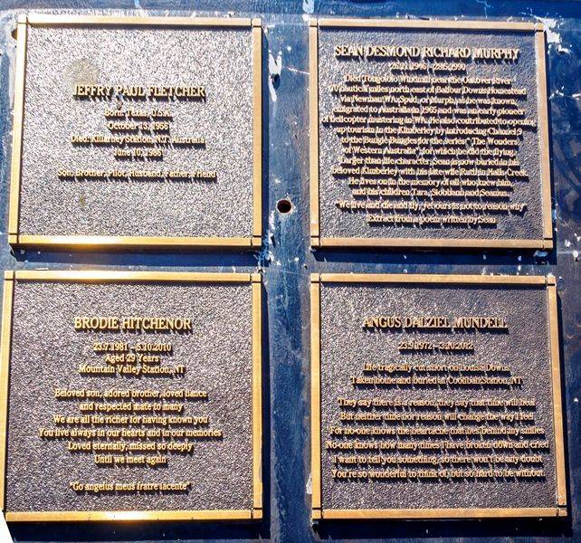 Memorial Plaques : 10-June-2016