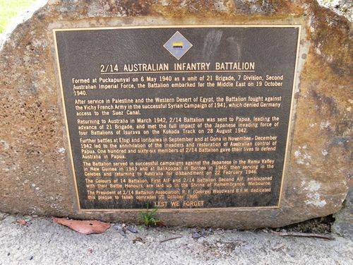 Kokoda Track Memorial Walkway : 09-December-2011 Kokoda Track Memorial Walkway : 09-December-2011