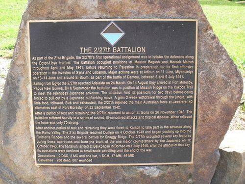 Kokoda Track Memorial Walkway : 09-December-2011 Kokoda Track Memorial Walkway : 09-December-2011