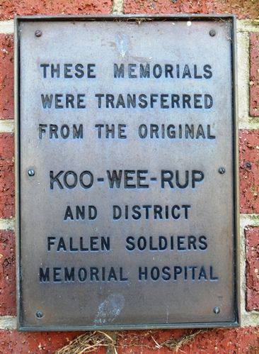Koo Wee Rup Memorial Wall : 09-June-2012