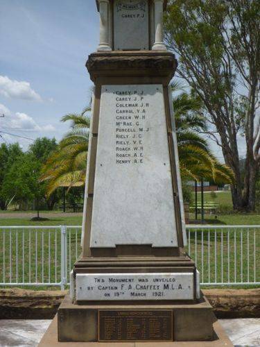 Kootingal War Memorial : 08-December-2012