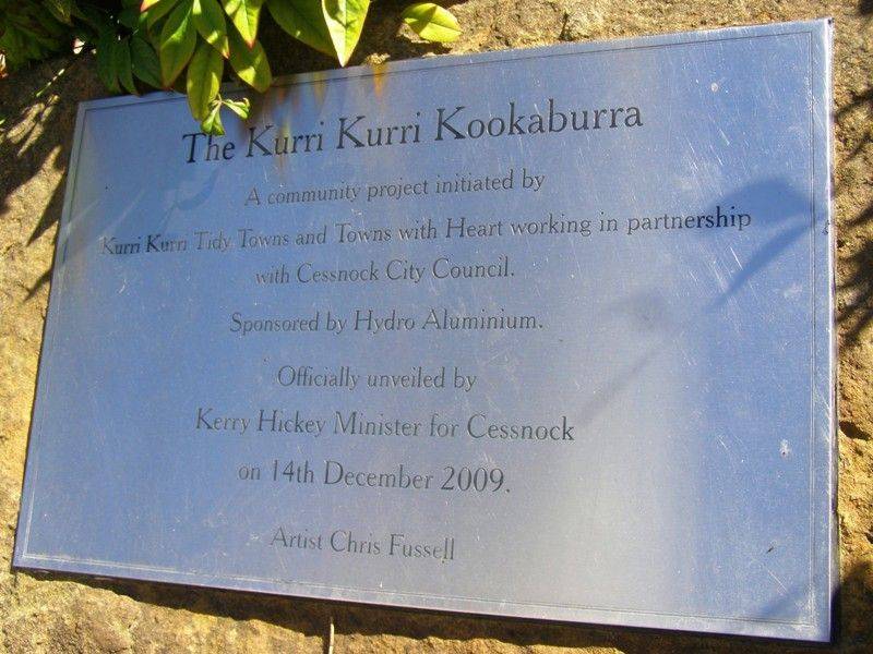 Kookaburra Plaque : 11-September-2014