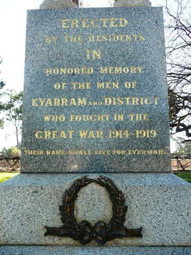 Kyabram War Memorial : 21-July-2012 Kyabram War Memorial : 21-July-2012