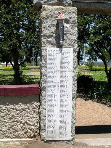 Laidley Memorial Park Gates Honour Roll Left
