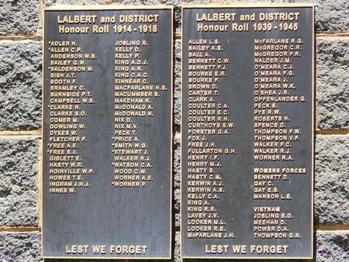 Lalbert War Memorial : 28-December-2010 Lalbert War Memorial : 28-December-2010