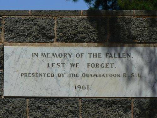 Lalbert War Memorial : 28-December-2010