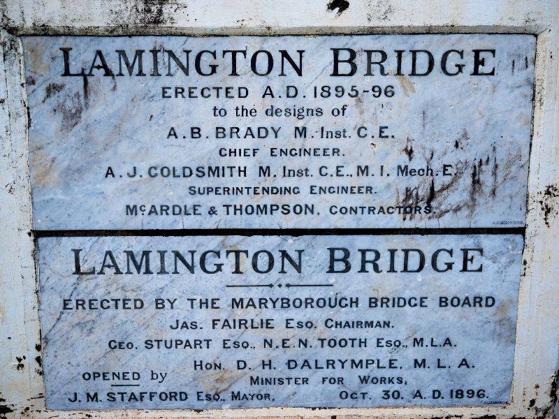 Bridge Plaques: 28-October-2015