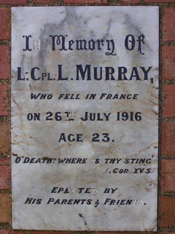 Murray Inscription : 16-October-2014