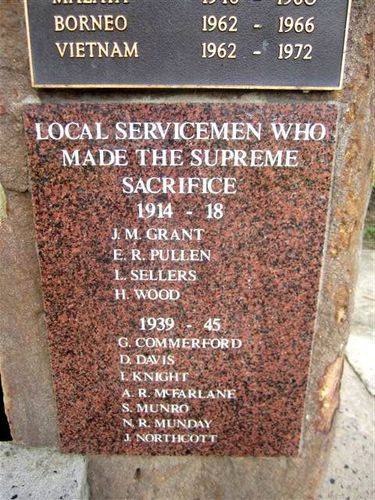 Supreme Sacrifice Plaque / May 2013 Supreme Sacrifice Plaque / May 2013