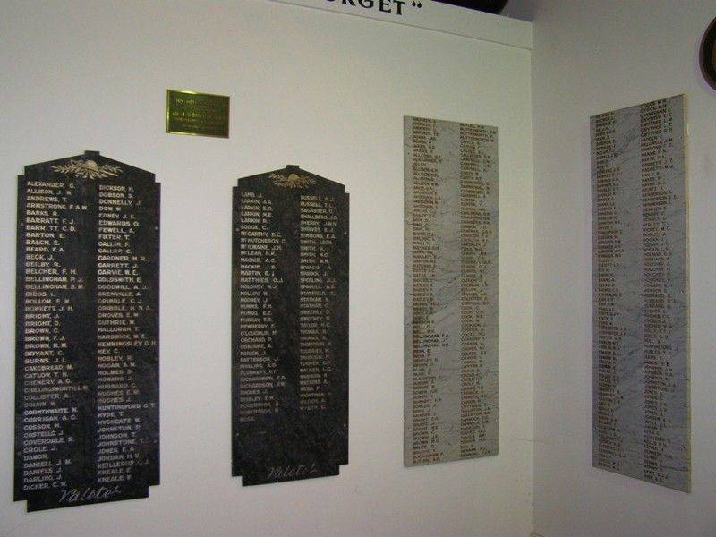 WW1 Honour Rolls: 30-October-2014