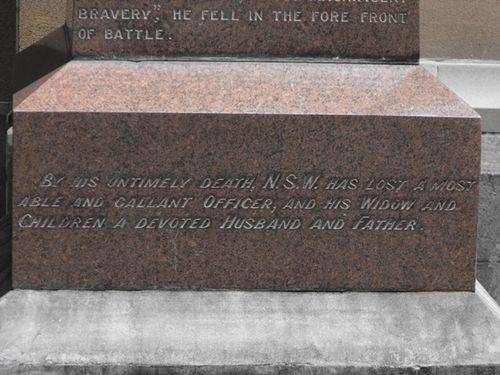 Lieutenant Grieve Memorial Inscription 2