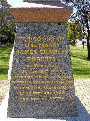 Lieutenant Roberts  Inscription: 06-November-2013