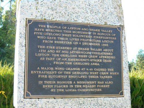 Linton Bushfire Memorial
