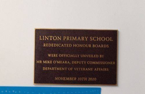 Rededication Plaque : November 2013 Rededication Plaque : November 2013