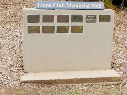 Lions Club Memorial Wall Lions Club Memorial Wall