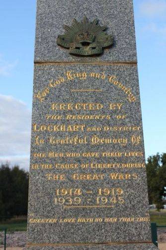 Lockhart War Memorial : 05-August-2011