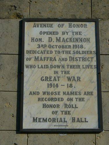 Maffra Avenue of Honour