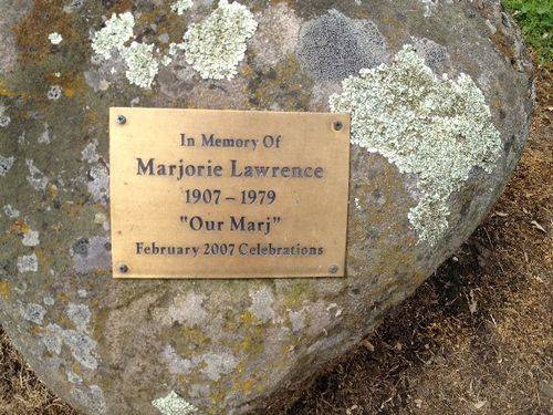 Marjorie Lawrence Plaque : November 2013 Marjorie Lawrence Plaque : November 2013