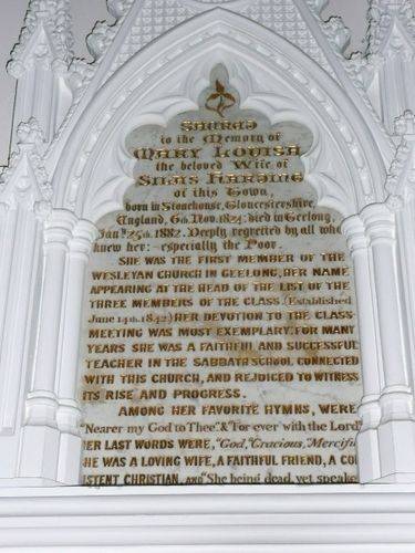 Mary Harding Memorial Tablet : November 2013