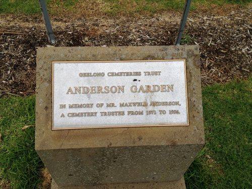 Anderson Plaque : June 2014