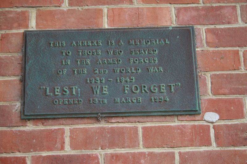 WW2 Plaque : 19-April-2015 WW2 Plaque : 19-April-2015