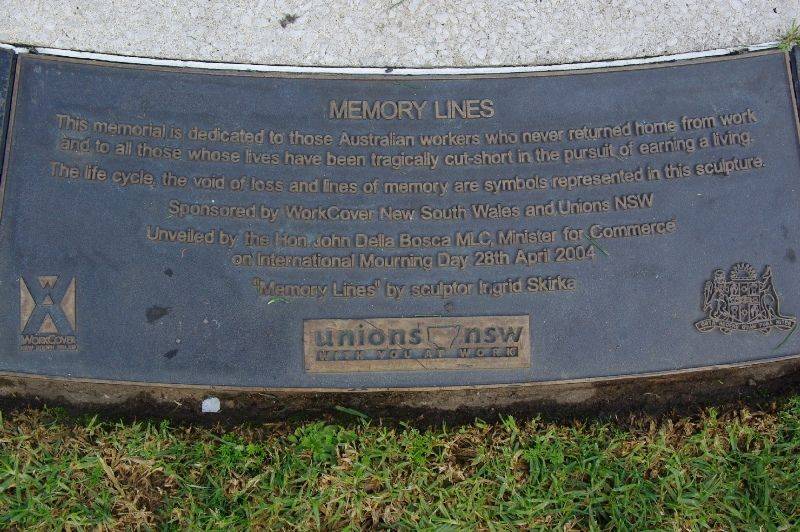 Memory Lines Inscription Plaque : September-2014 Memory Lines Inscription Plaque : September-2014