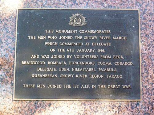 Men from Snowy River War Memorial : 13-May-2011 Men from Snowy River War Memorial : 13-May-2011