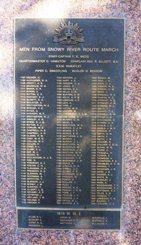 Men from Snowy River War Memorial : 13-May-2011 Men from Snowy River War Memorial : 13-May-2011