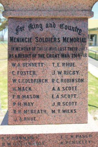 Meningie Soldiers Memorial : 09-December-2011 Meningie Soldiers Memorial : 09-December-2011