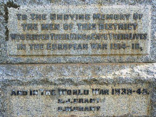 Meredith War Memorial in Wallace Street Meredith War Memorial in Wallace Street