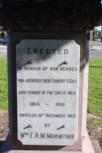 Merewether School of Arts Roll of Honour : 10-August-2011 Merewether School of Arts Roll of Honour : 10-August-2011