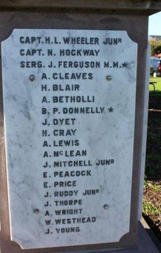 Merewether School of Arts Roll of Honour : 10-August-2011 Merewether School of Arts Roll of Honour : 10-August-2011