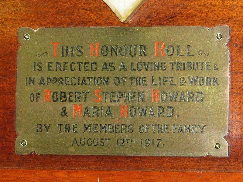 Howard Plaque : 11-January-2016 Howard Plaque : 11-January-2016