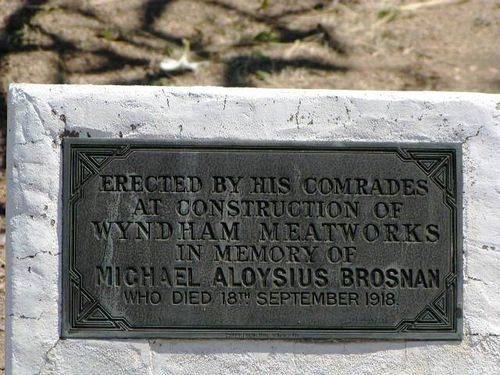 Michael Aloysius Brosnan Plaque