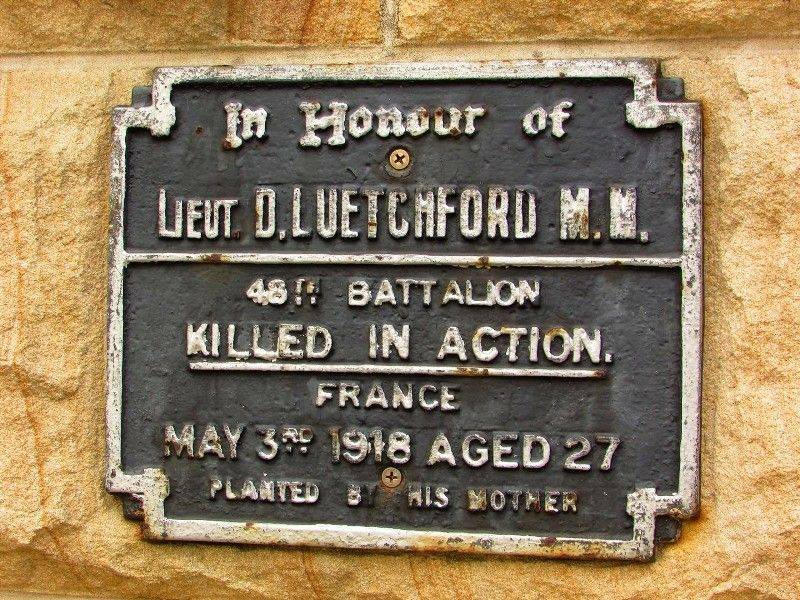Uetchford Plaque : 20-December-2014