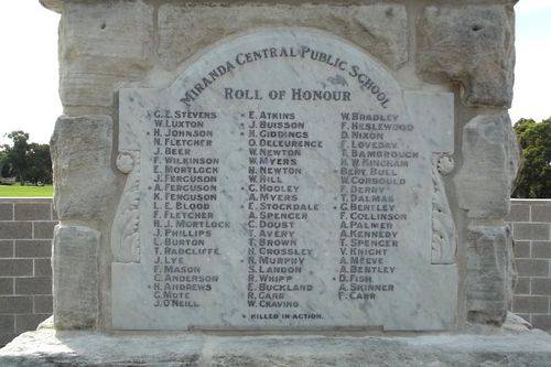 Miranda Public School Honour Roll : July-2014 Miranda Public School Honour Roll : July-2014