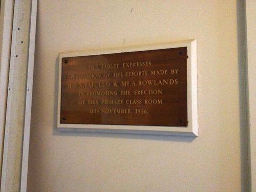 Patullo & Rowlands Plaque : December 2013