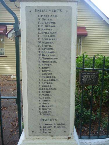 Montville Memorial Gates : 05-January-2013 Montville Memorial Gates : 05-January-2013