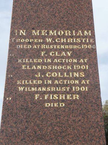 Moorabbin Boer War Memorial : 19-September-2012 Moorabbin Boer War Memorial : 19-September-2012