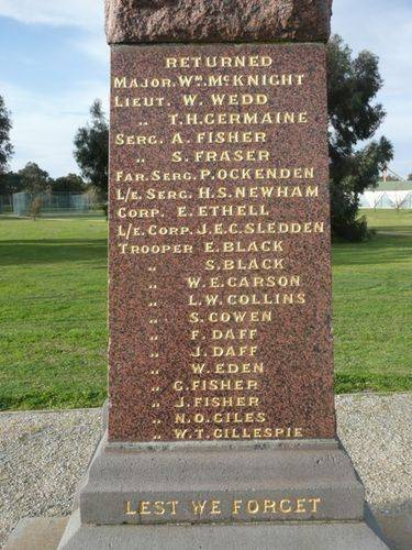 Moorabbin Boer War Memorial : 19-September-2012