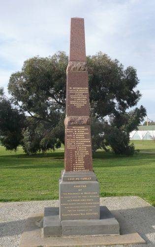 Moorabbin Boer War Memorial : 19-September-2012 Moorabbin Boer War Memorial : 19-September-2012