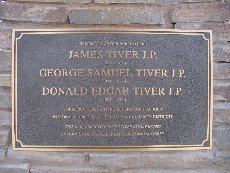 Tiver Family Plaque : 12-October-2002