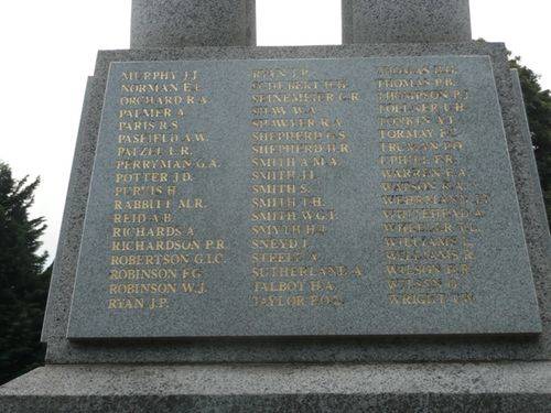Mount Gambier War Memorial : 02-December-2012