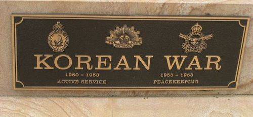 Korean War Plaque / March 2013