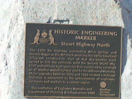 National Engineering Marker Inscription