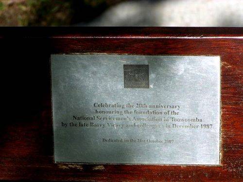National Service 20th Anniversary Plaque