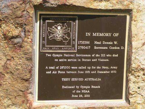 National Servicemen's Memorial Inscription / March 2013