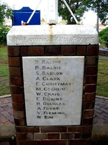 New Farm War Memorial Front Inscription:14-03-2010 New Farm War Memorial Front Inscription:14-03-2010