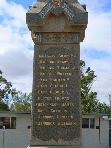 Newbridge War Memorial Left Side Newbridge War Memorial Left Side