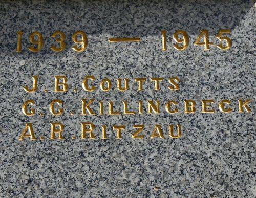 Newstead War Memorial Back Newstead War Memorial Back